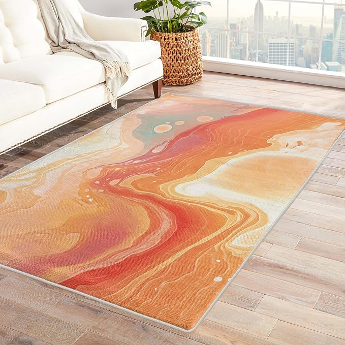 Sunset Rug, 2x3 Rug, Artistic Rugs by Unknown