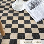 LIVEBOX 9x12 Area Rugs for Living Room, Checkered Non-Slip Washable Rugs - Image 6