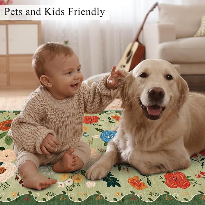 U'Artlines Indoor Door Mat Entrance Rug 2'x3'Soft Non Slip Machine Washable - Image 9