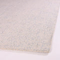 Hand-Tufted 100% Wool Pile Area Rug – Geometric Textured Grid Check Pattern – by RestorationandRenovation