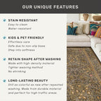 Vintage Gold Brown Entryway Rug, 3x4 Washable Area Rugs - Image 7