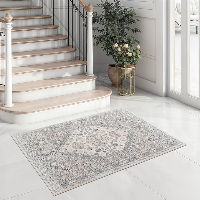 zesthome 2x3 Entryway Rug, Soft Washable Rugs, Non Slip Area Rug, Stain - Image 2