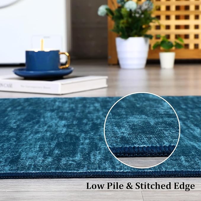 RUGSREAL 5x7 Living Room Area Rugs Modern Solid Color Area Rug Non-Slip Floor - Image 6