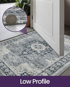 DEXI Area Rugs for Entryway 2x3, Washable Low Pile Vintage Traditional Entry - Image 6