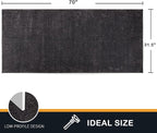 PURRUGS Dirt Trapping Door Mat 31.5" x 70", Non-Slip Machine Washable Entry Rug - Image 2