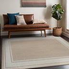 Beverly Rug Outdoor Rug 8x10 Modern Bordered Area Rugs - Image 4