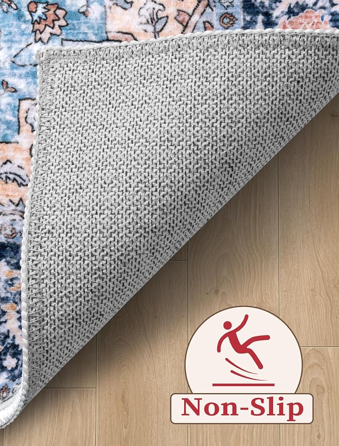 SERISSA Boho Kitchen Runner Rug, 3x7 Washable Non-Slip Runner Rug - Image 3