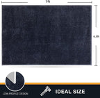 PURRUGS Easy Care Area Rug 4.5ft x 7ft, Non-Slip Washable Entryway Rug - Image 2