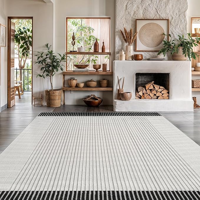Modern Micro Loop Indoor Area Rugs - Image 7