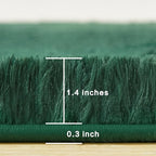 Andency 6x9 Area Rugs Emerald Green, Large Shag Fluffy Soft Shaggy Rugs - Image 2
