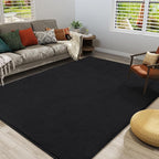 Amearea Large Modern Area Rugs for Bedroom Living Room, 6x9 Feet Black - Image 4