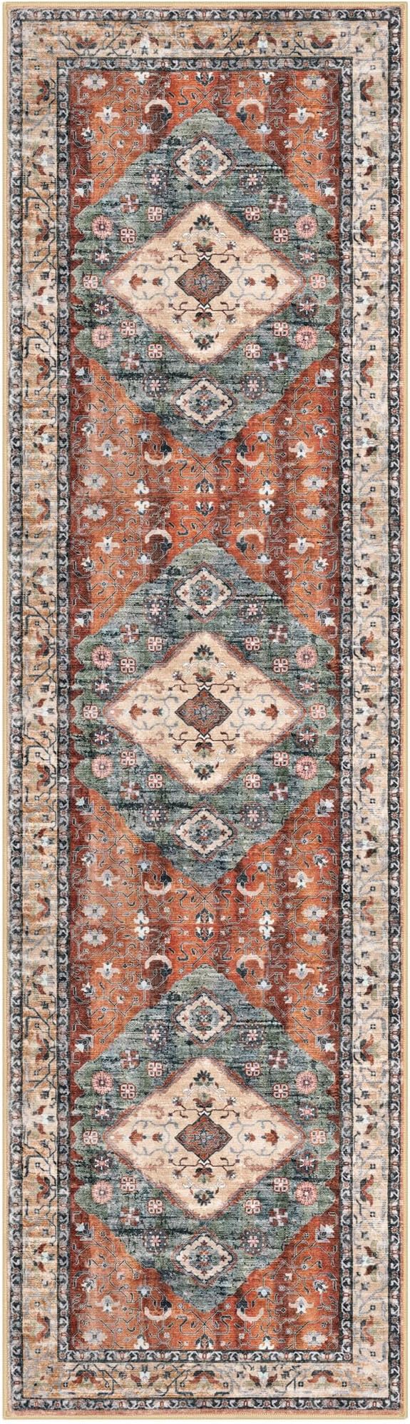 KOZYFLY Long Runners for Hallways 3x10 Ft Washable Kitchen Runner Rug Boho - Image 8