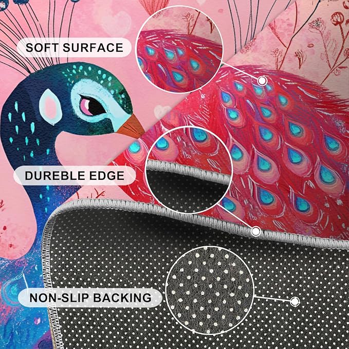 Cartoon Peacock Rug Small - Image 6