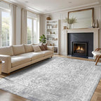 vivorug 3x5 Neutral Area Rugs, Stain Resistant Washable Rug by vivorug