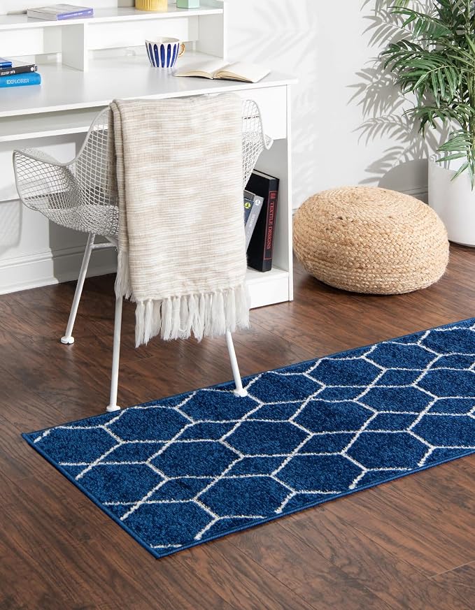 Unique Loom Trellis Frieze Collection Area Rug - Image 3
