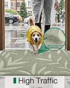 LUMI Front Door Mat Indoor Entrance 32"x48", Low Profile Welcome Mat, Non-Slip - Image 3