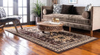 Unique Loom Taftan Collection Border Geometric Tribal Inspired Design Area Rug - Image 4