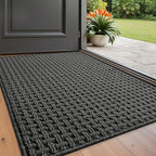 LUMI Washable Door Mat Indoor Entrance 24x36, Dirt Trapper Front Door Mats by LUMI