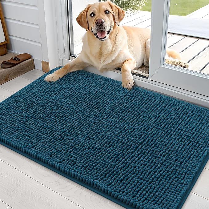 OLANLY Dog Door Mat for Muddy Paws 35x24, Absorbs Moisture and Dirt, Absorbent by OLANLY