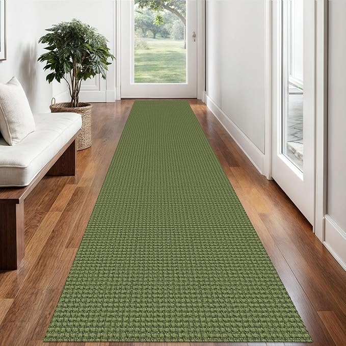 Braided Runner Rug 2x12 Ft Washable Runners by Ivissy