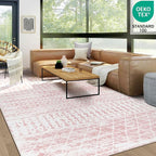 8x10 Machine Washable Area Rug for Living Room, Kids and Pets Friendly for - Image 3