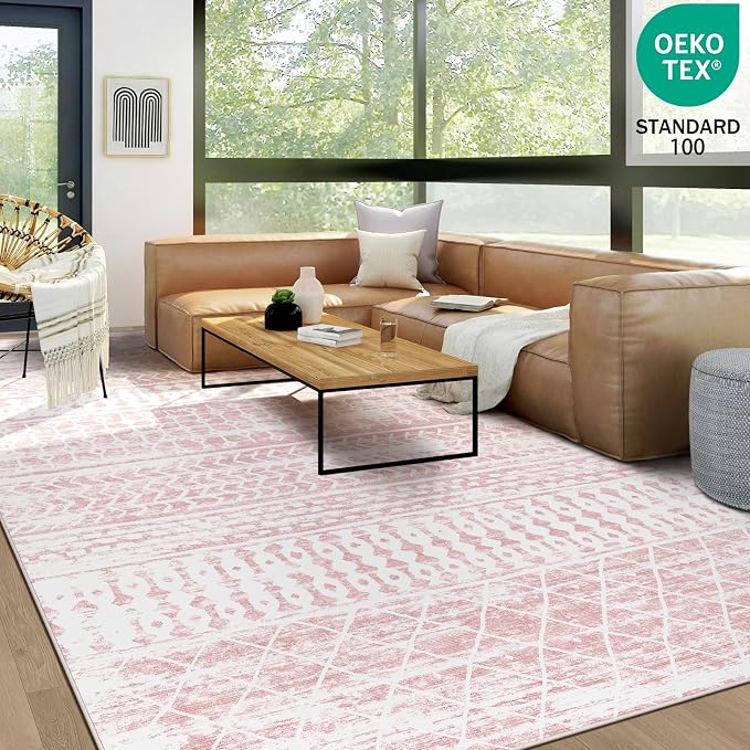 6x9 Machine Washable Area Rug for Living Room, Kids and Pets Friendly for - Image 3
