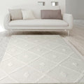 Antep Rugs Palafito 5x7 Geometric Shag Diamond High-Low Pile Textured Indoor by AntepRugs
