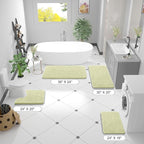 OLANLY Bathroom Rugs 44x24, Extra Soft Absorbent Chenille Bath Rugs, Rubber - Image 3