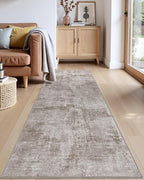 DEXI Hallway Runner Rug 3x8, Modern Abstract Non Slip Thin Soft Runners Carpet - Image 5