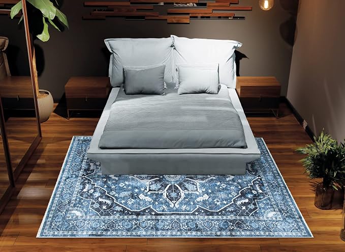 Bloom Rugs Caria Washable Non-Slip 4x6 Rug - Image 8