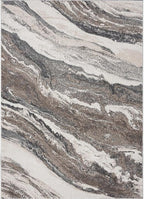 LUXE WEAVERS Lagos Collection 7983 Grey 4x5 Art Deco Area Rug - Image 3