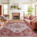Large Area Rugs 8x10 for Living Room, Washable Vintage Rugs -Low Pile, Soft by Beglad