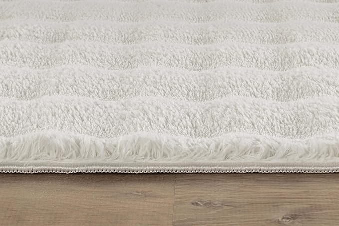 CAMILSON Modern White Non Slip Rug 3x5 Ultra Soft High Pile Area Rugs Non Skid - Image 9