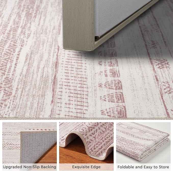 Small Area Rug-2x3 Entryway Rug Non Slip Washable Low Pile Indoor Door Mat - Image 3
