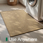 LUMI Handwoven Sisal Door Mat, Non-Slip Durable Entryway Mat, Welcome Front - Image 9
