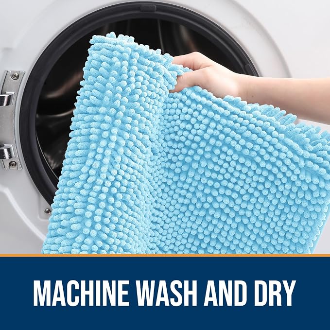 OLANLY Dog Door Mat for Muddy Paws 47x17, Absorbs Moisture and Dirt, Absorbent - Image 5