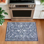 KILOCOCO Washable Rug 2x3 Rug for Entryway Printed Vintage Floral Soft Non-Slip - Image 7