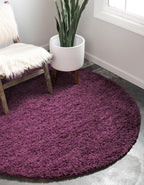 Unique Loom Solid Shag Collection Area Rug - Image 4