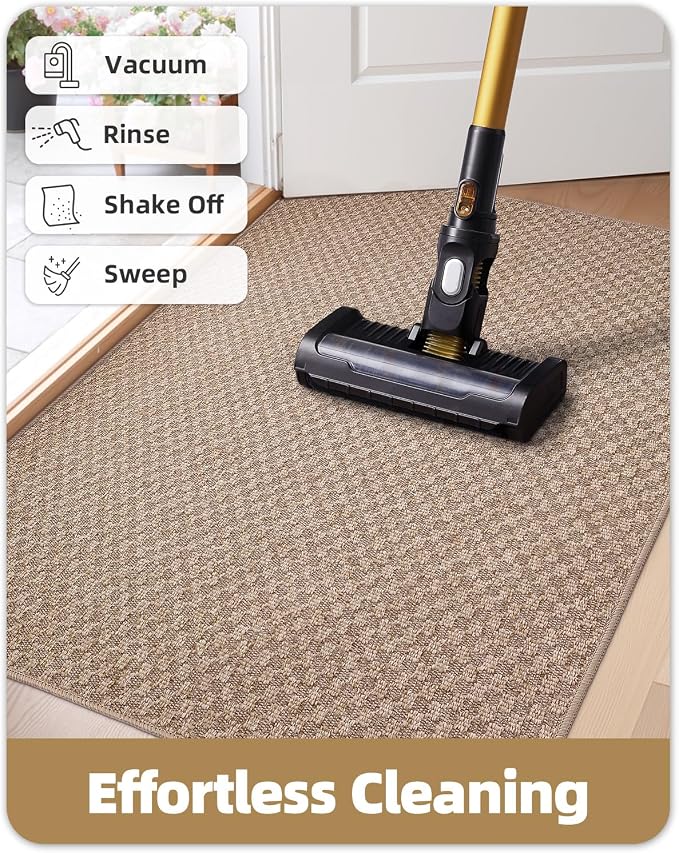 Color&Geometry Thin Front Door Mat Indoor Entrance Non Slip Rubber Backed - Image 7