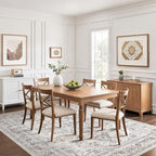 6x8 Area Rug Living Room: Washable Boho Large Neutral Vintage Soft Rugs Stain - Image 6