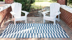 Unique Loom Outdoor Collection Classic Stripes, Transitional Indoor & Outdoor - Image 3