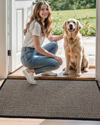 DEXI Ultra Thin Entryway Door Mat 24x36, Non Slip Rubber Backing Inside Entry - Image 9