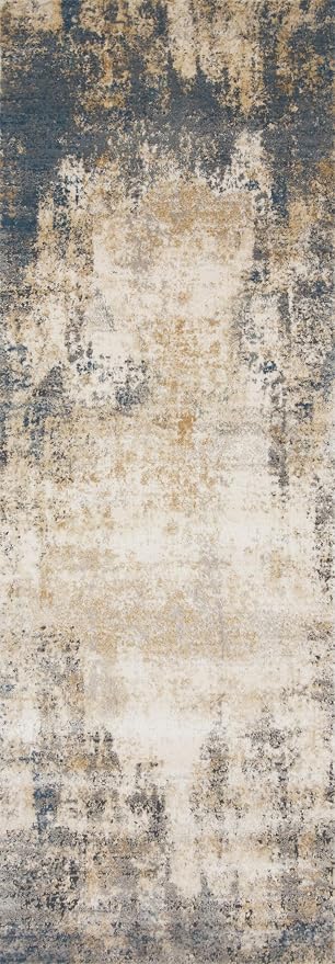 Loloi Teagan Collection TEA-08 Ivory/Mist 11'-6" x 15' Area Rug, Soft Neutral - Image 6