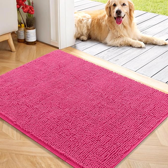 OLANLY Dog Door Mat for Muddy Paws 40x32, Absorbs Moisture and Dirt, Absorbent by OLANLY