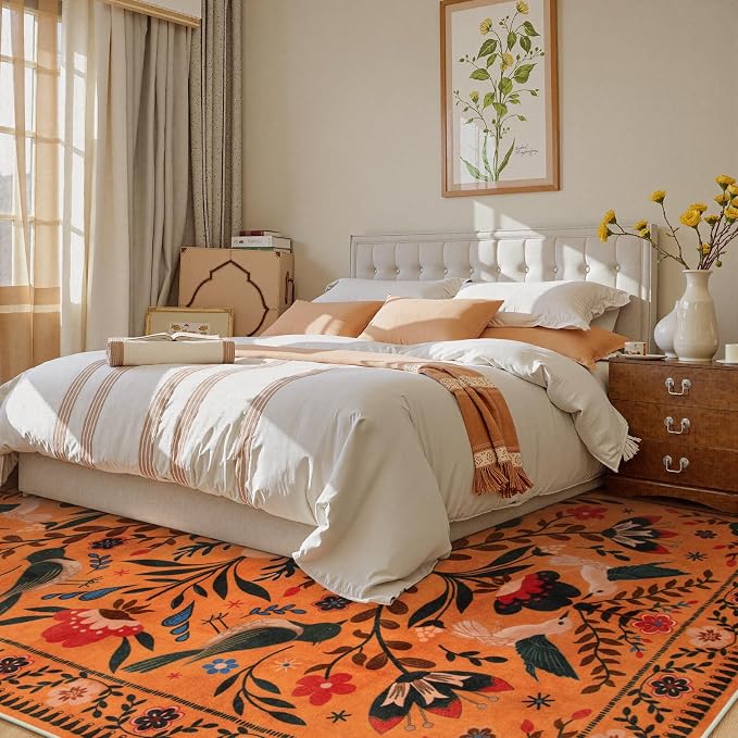 Moynesa Area Rugs 9x12 Fall Home Decor, Bohemian Scandinavian Modern Country - Image 9