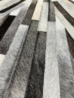 Faux Cowhide Round Area Rug | Non-Slip Leather Floor Carpet - Image 8