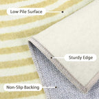 Bavni Area Rugs 8x10, Modern Soft Bedroom Rug, Machine Washable Rug Non Slip - Image 5