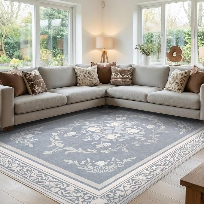 SOULFUL Medium Pile 8x10 Rugs for Living Room by SOULFUL