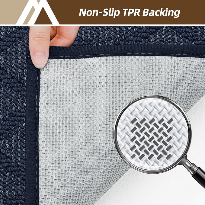 COSY HOMEER Non-Slip Door Mat 32"x48", Entryway Rugs Low Profile Absorbent Dirt - Image 4