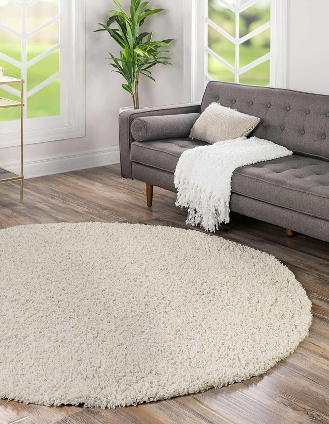 Unique Loom Solid Shag Collection Area Rug - Image 5